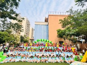 書香潤澤心靈，閱讀成就未來——?？谑徐`山鎮(zhèn)中心幼兒園南田山高分園第四屆書香節(jié)啟動(dòng)儀式